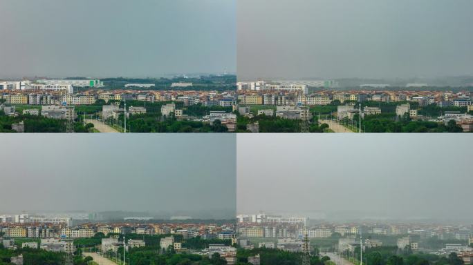 延时拍摄暴雨突袭南宁吴圩机场