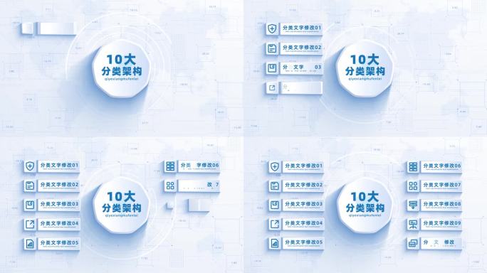 （10）干净明亮产品功能信息分类结构包装