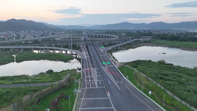 浙江绍兴诸暨绍诸高速公路诸永高速互通枢纽