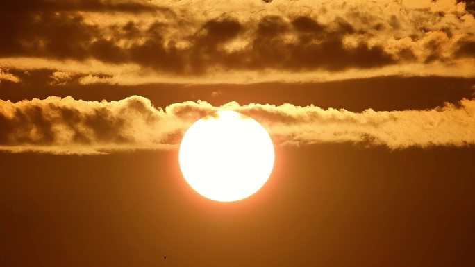 夕阳太阳下山日落4K视频