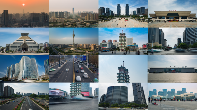 【4K】郑州大气城市空镜（白天）