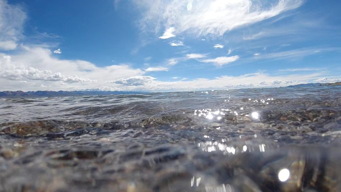 流水冲刷镜头升格