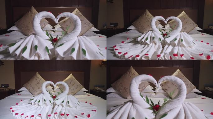 鲜花铺床-高档酒店