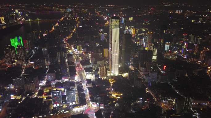 长沙 航拍 夜景