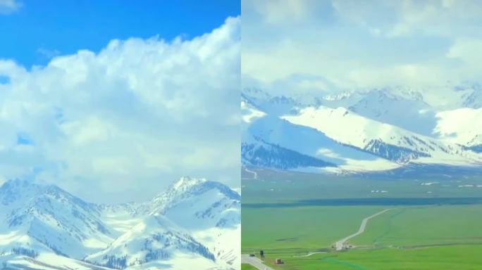 天山草原神奇的天路视频素材