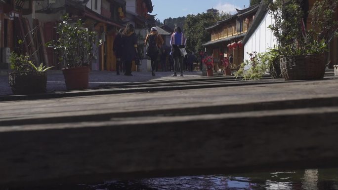 中国旅游 古建筑 生活 人群 小桥 流水