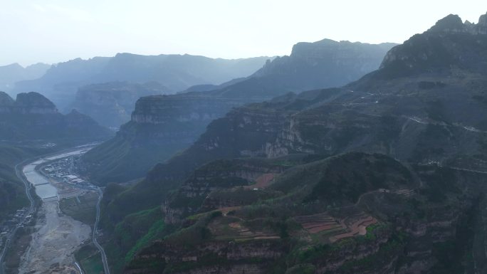 4K航拍​河南安阳林州太行大峡谷