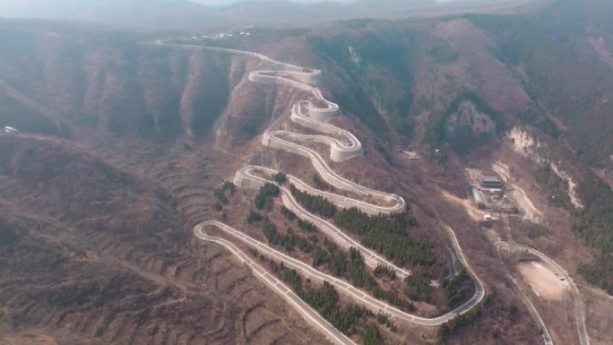 航拍仰天山九龙碑