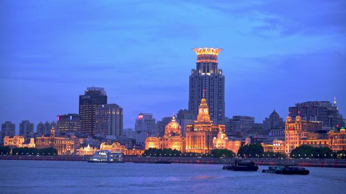 上海外滩夜景实时视频4K