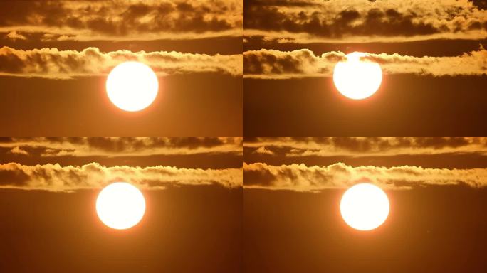 太阳特写日出日落三个镜头