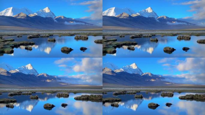 西藏雪山仙境自拍视频素材