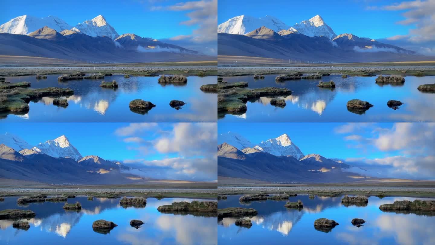 西藏雪山仙境自拍视频素材