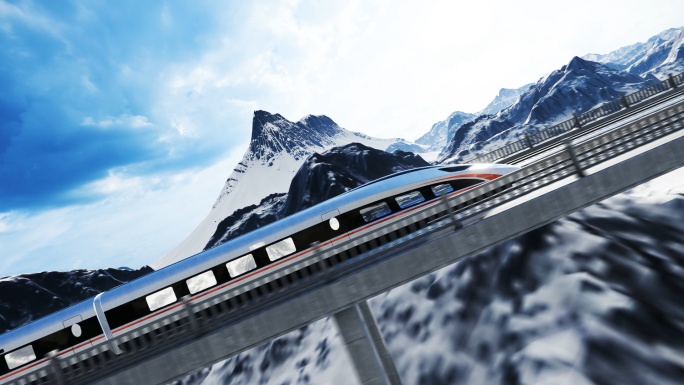 国家发展高铁穿越雪山山峰合集