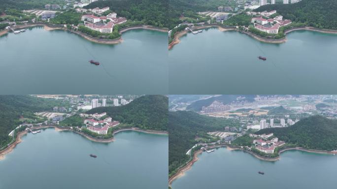 浙江宁波九龙湖城市与山水风景