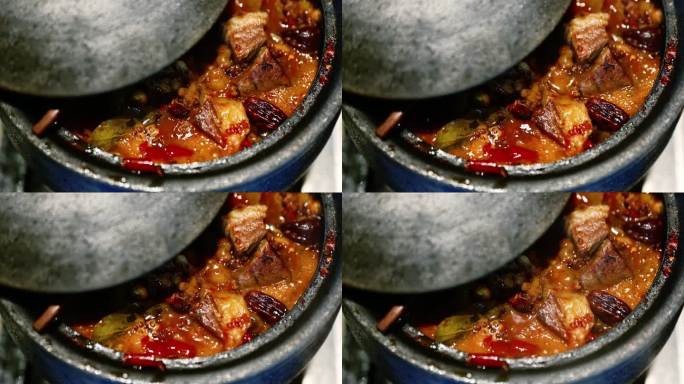 地方特色美食制作荥经砂锅炖牛肉红烧牛肉