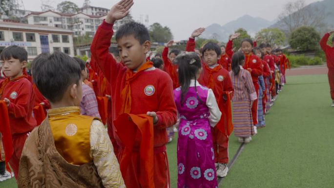 少先队旗 中国少年先锋队 视频素材 建队