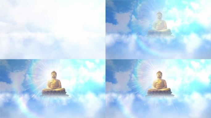 穿梭云层见佛祖