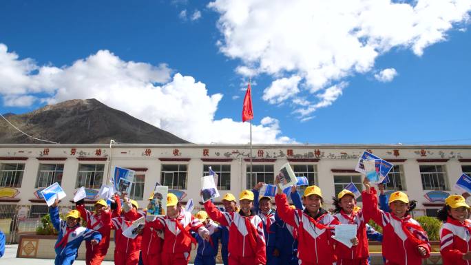 祖国的未来 奔跑 希望未来光明小学生奔跑