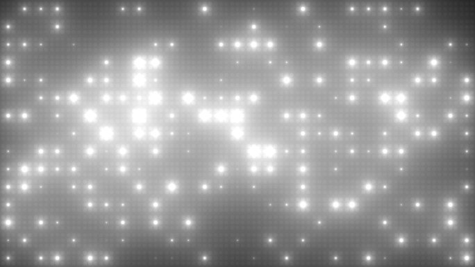 4K黑白晶格阵列灯光闪烁背景无缝循环