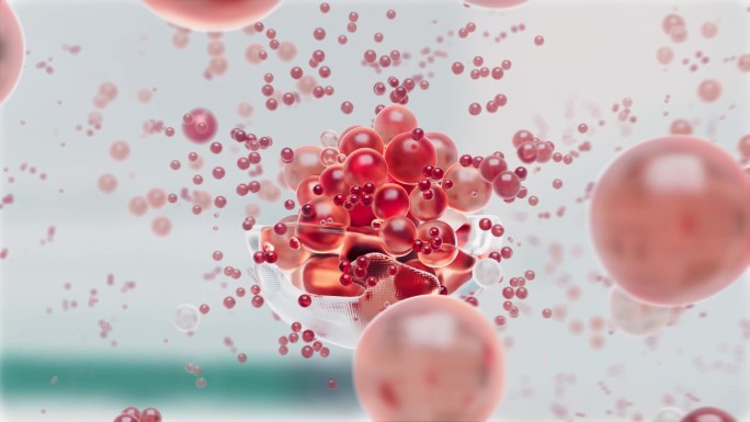实验室生物医药分子可视化融合3D渲染视频