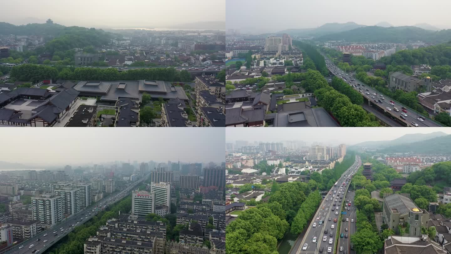 4k5月下旬阴天中河高架南宋御街