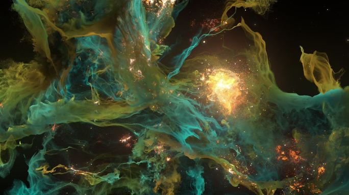 唯美星云-3D粒子渲染-5亿粒子量
