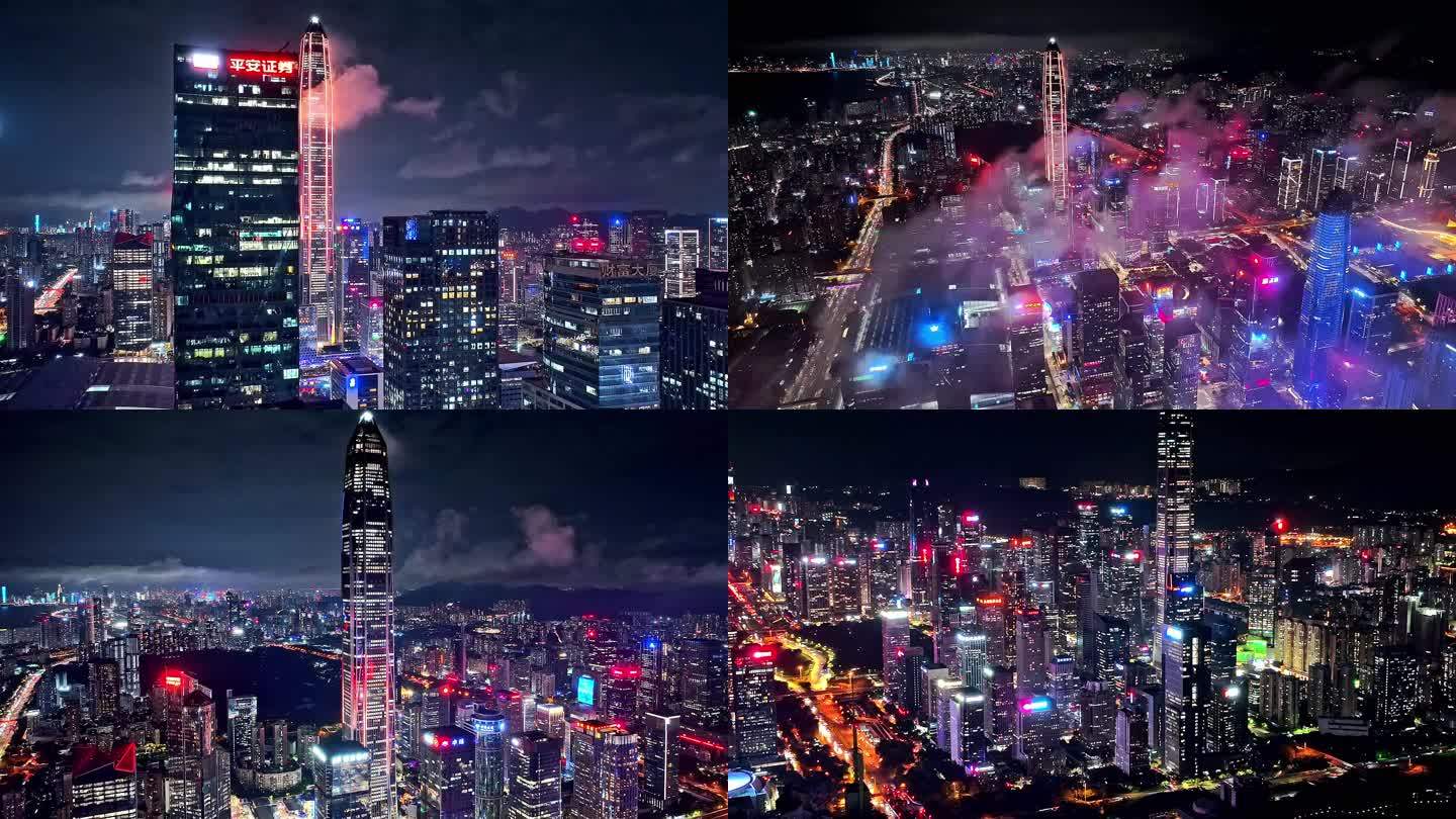 深圳云海内透夜景