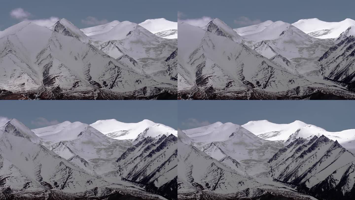 玉珠峰雪山冰川
