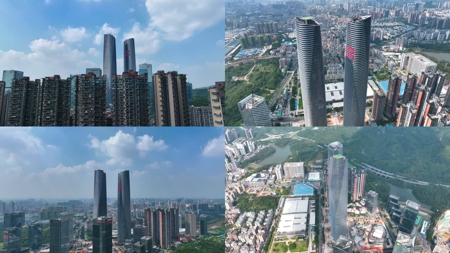 深圳星河双子塔宣传片大气航拍