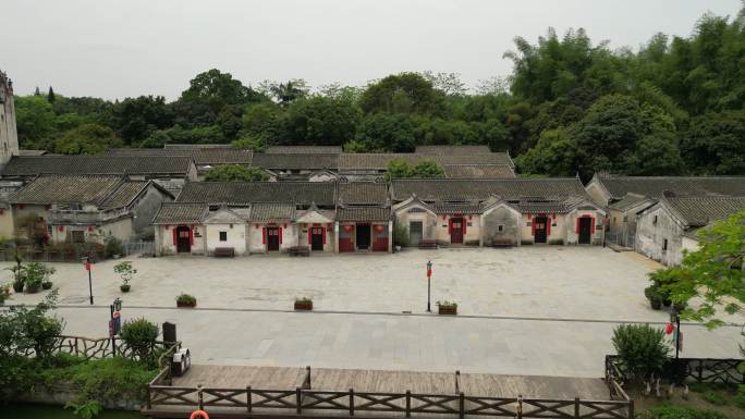 观澜版画基地 版画村航拍 龙岗客家村落