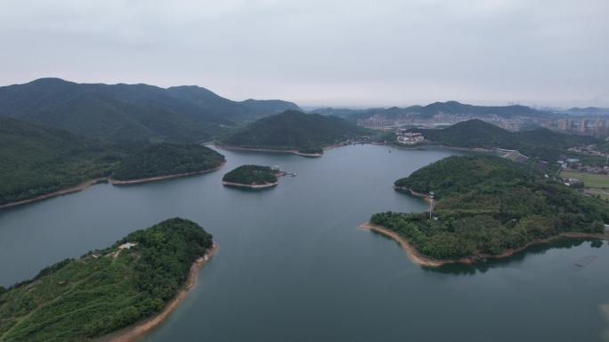 浙江宁波九龙湖猴岛山水风景