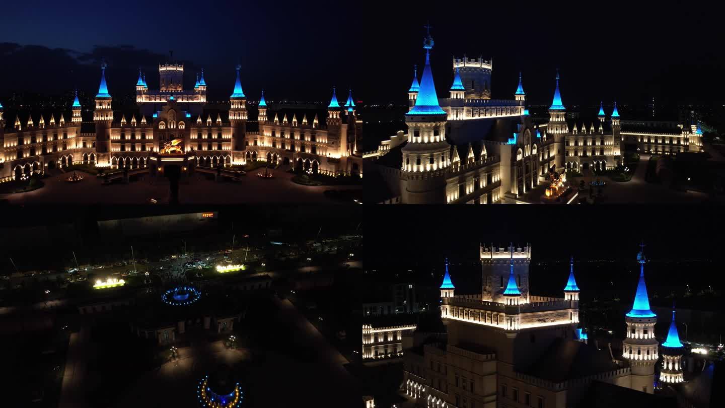 4K 天津 航拍 欧式 城堡 建筑