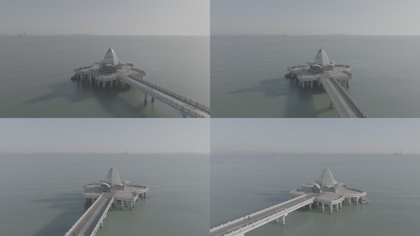 烟台东山栈桥4k灰片