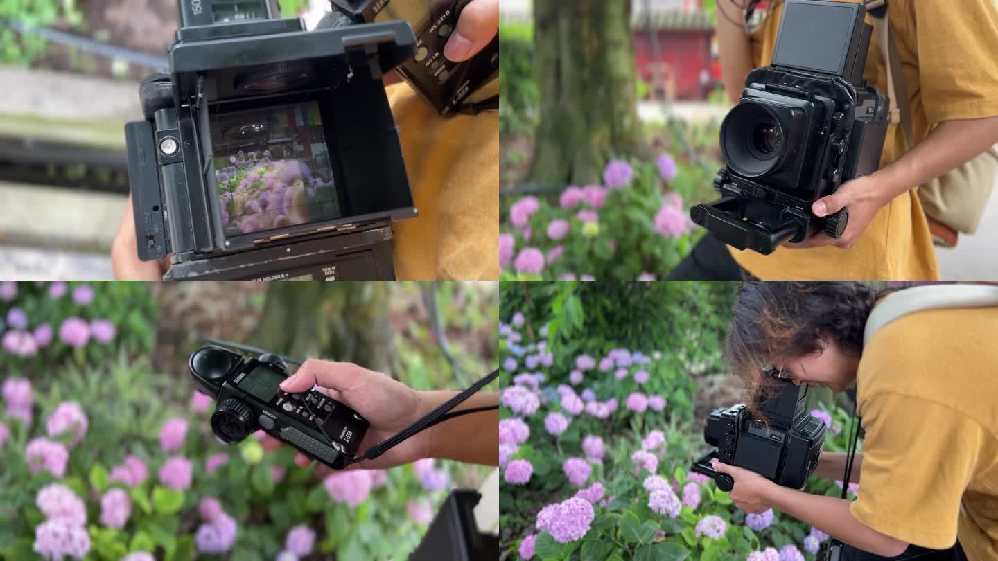 摄影师 拍照 拍摄 120相机 复古相机