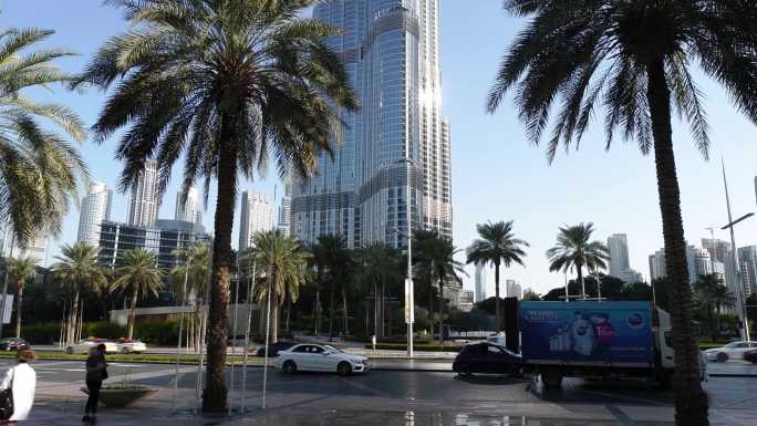 迪拜城市风光哈利法塔