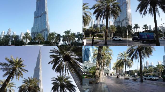 迪拜城市风光哈利法塔