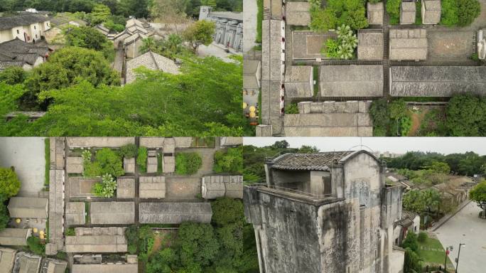 版画基地 观澜版画村 航拍 龙岗古建筑