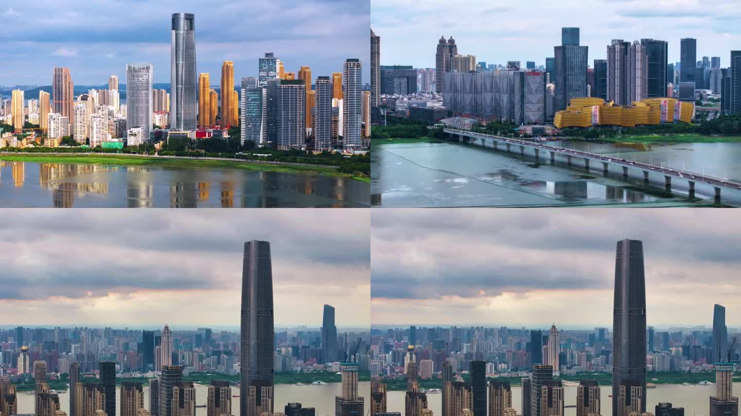 4k 武汉 沙湖 航拍 延时  城市发展