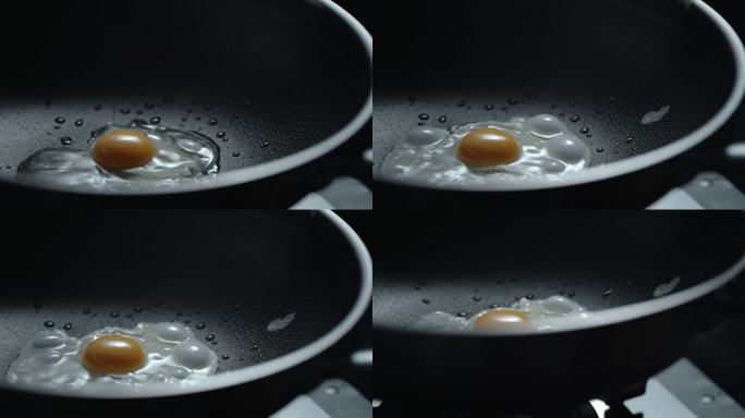 不粘锅铁锅里打鸡蛋做菜
