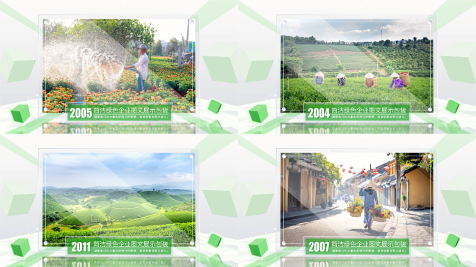 绿色农业图文展示包装