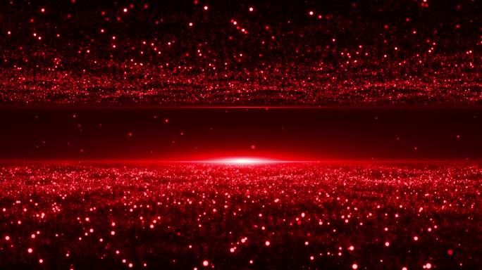 4K红色粒子星空背景循环