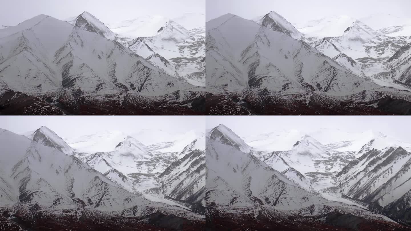 玉珠峰雪山冰川