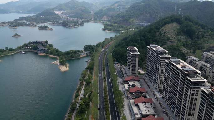 千岛湖 湖 源视频4K 航拍 自然 建筑