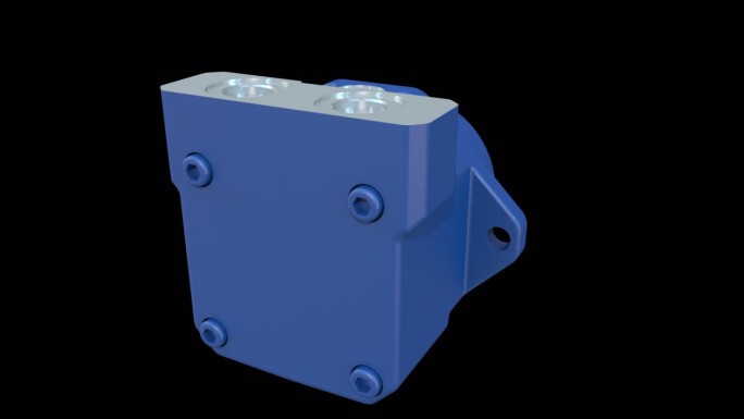 三维动画 电机 发动机 液压设备稳定模块