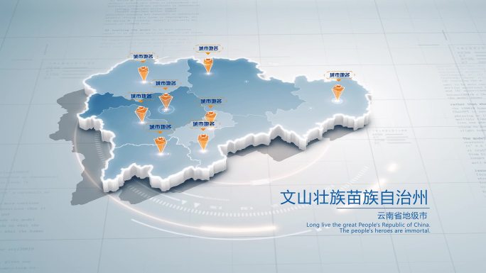 文山壮族苗族自治州地图