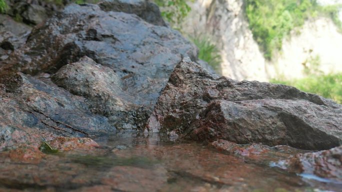 天然山泉水  泉水叮咚  溪流升格