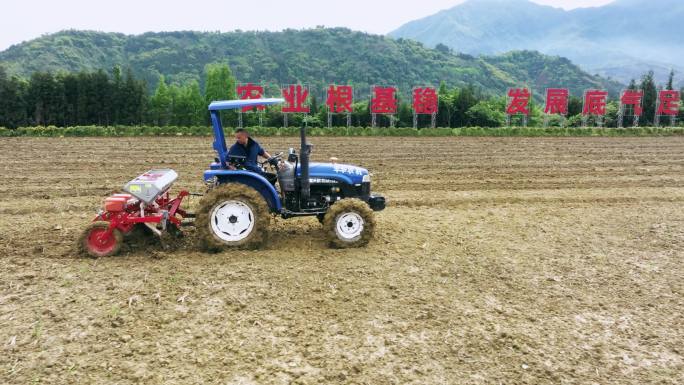 春耕大春播种玉米大豆现代农业机械化生产