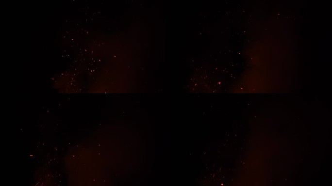 火焰燃烧飘在空中的火星丨4K丨原创实拍