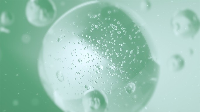 补水精华水珠细胞组织 绿色肌肤养护美白
