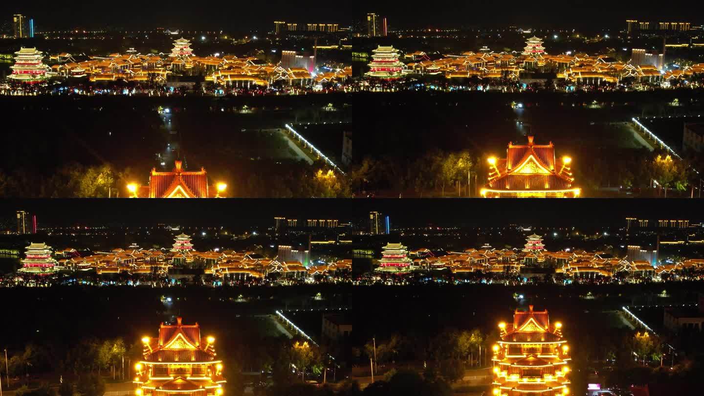河北沧州城市夜景灯光航拍 (91)